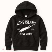 Long Island Ny Souvenir Native Long Islander Map Nyc Kids Hoodie thumb 0