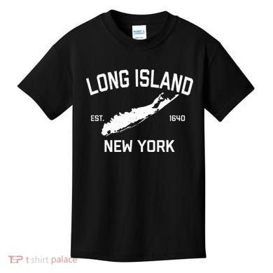 Long Island Ny Souvenir Native Long Islander Map Nyc Kids T-Shirt