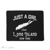 Long Island New York Souvenir  Girl Wife Map Mousepad thumb 0