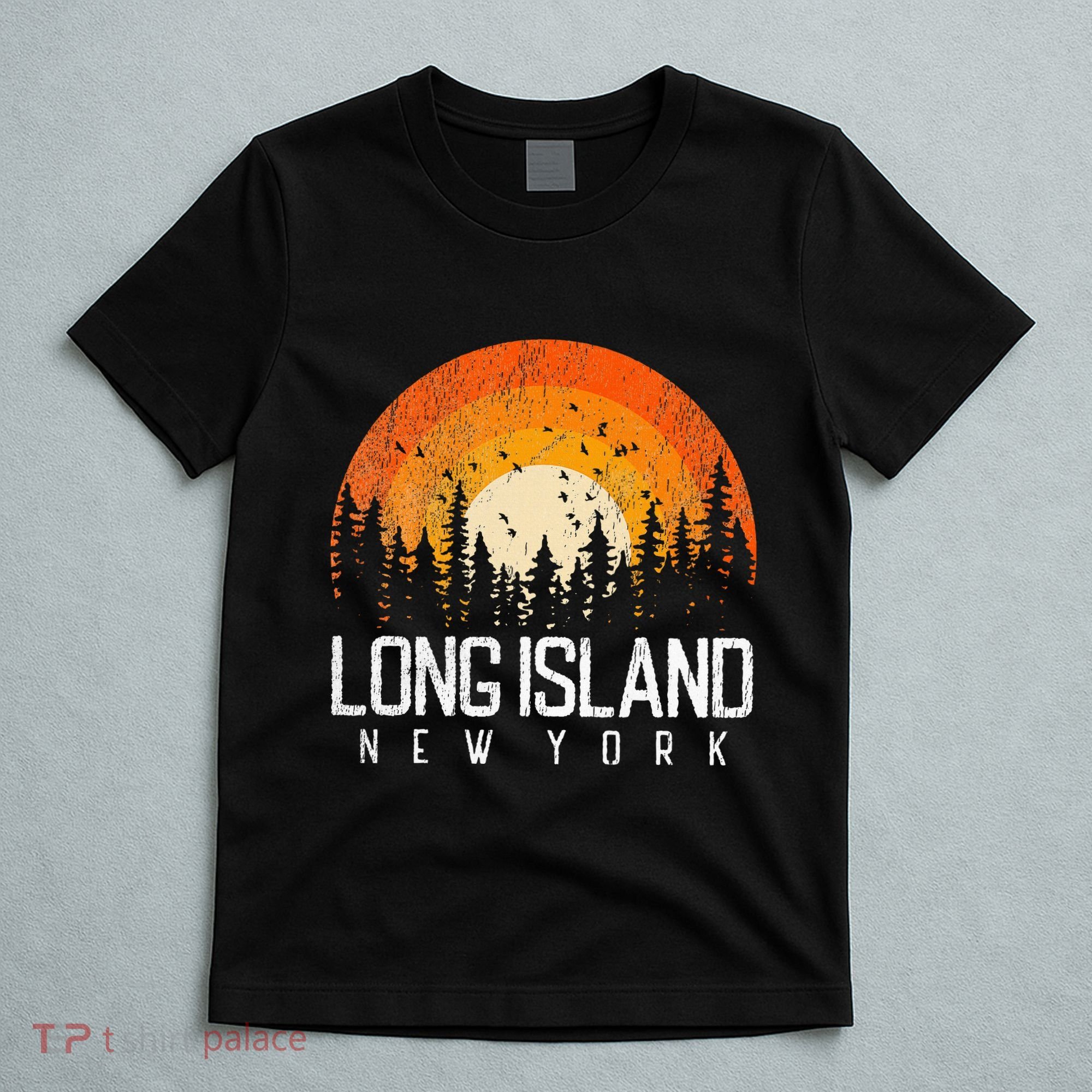 Long Island New York Ny Retro Vintage 70s 80s 90s Gift T-Shirt