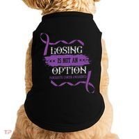 Losing Is Not An Option Pancreatic Cancer Stomach Gift Doggie Tank thumb 0