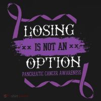 Losing Is Not An Option Pancreatic Cancer Stomach Gift Long Sleeve Shirt thumb 2