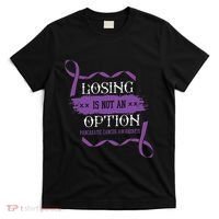 Losing Is Not An Option Pancreatic Cancer Stomach Gift T-Shirt thumb 0