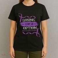 Losing Is Not An Option Pancreatic Cancer Stomach Gift T-Shirt thumb 4