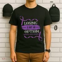 Losing Is Not An Option Pancreatic Cancer Stomach Gift T-Shirt thumb 6