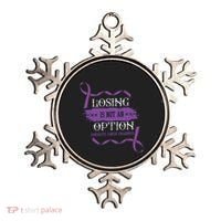 Losing Is Not An Option Pancreatic Cancer Stomach Gift Ornament thumb 0