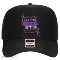 Losing Is Not An Option Pancreatic Cancer Stomach Gift Hat thumb 0