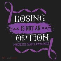 Losing Is Not An Option Pancreatic Cancer Stomach Gift Hat thumb 2