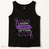 Losing Is Not An Option Pancreatic Cancer Stomach Gift Tank Top thumb 2