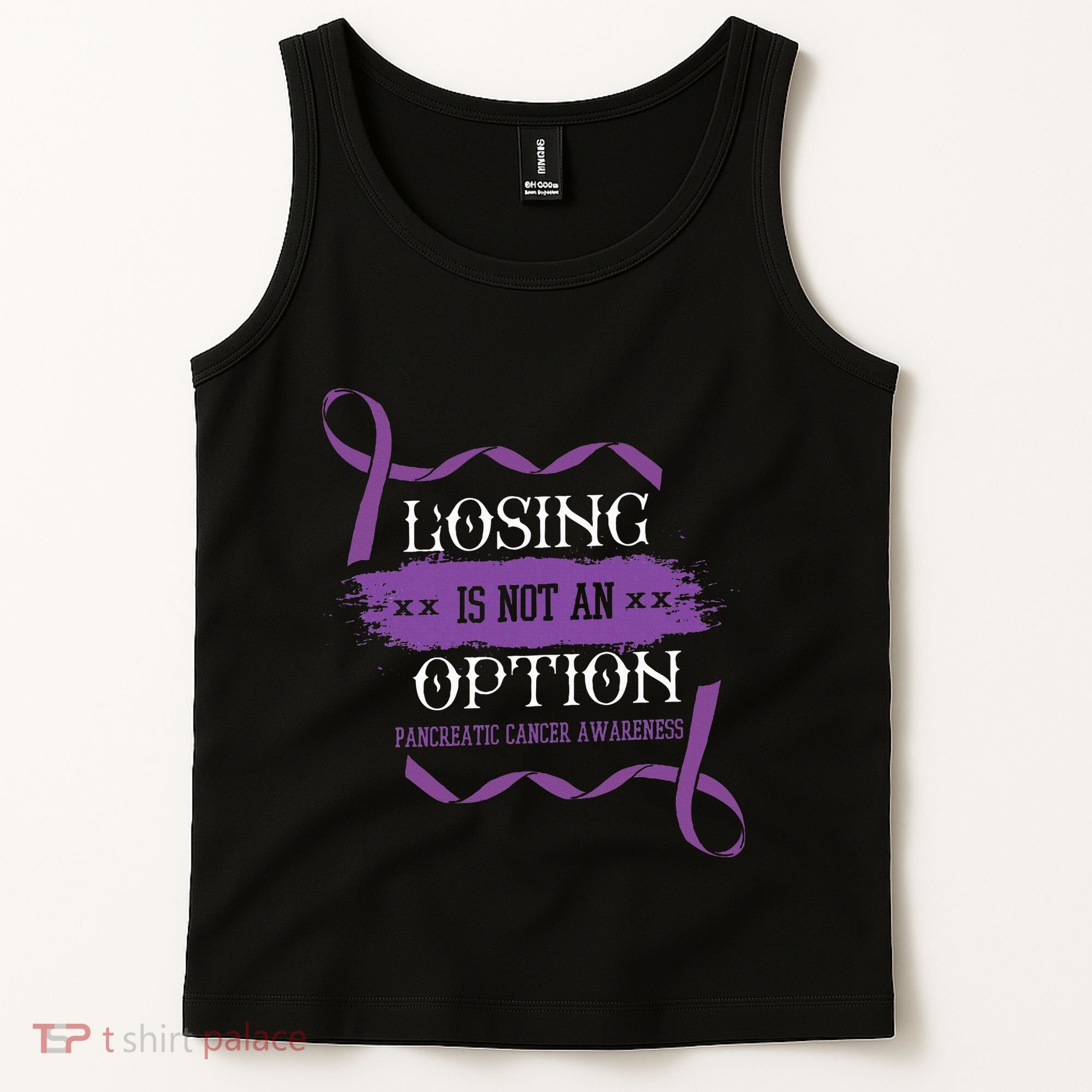 Losing Is Not An Option Pancreatic Cancer Stomach Gift Tank Top