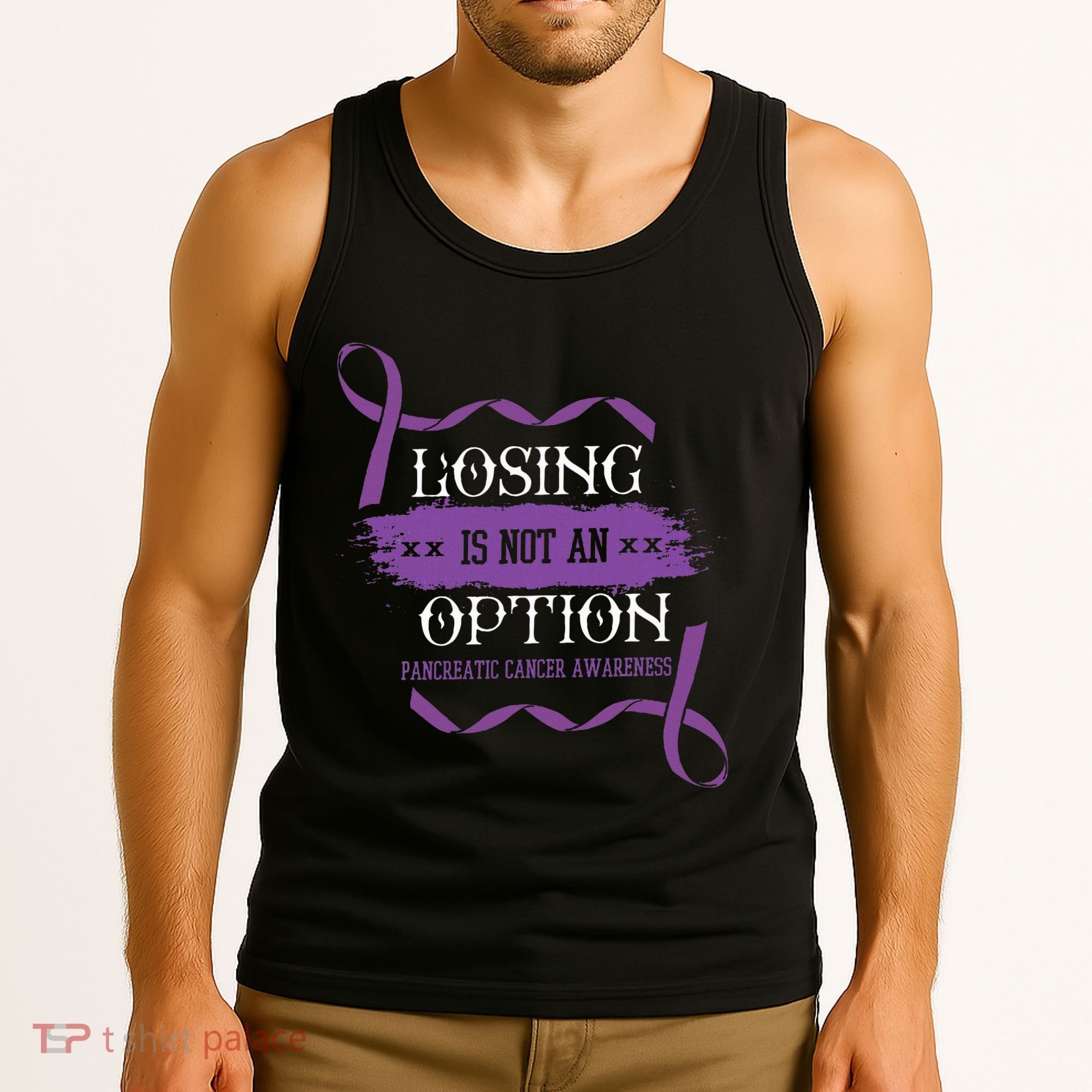 Losing Is Not An Option Pancreatic Cancer Stomach Gift Tank Top