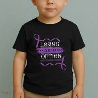 Losing Is Not An Option Pancreatic Cancer Stomach Gift Toddler T-Shirt thumb 2