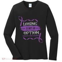 Losing Is Not An Option Pancreatic Cancer Stomach Gift Women's Long Sleeve Shirt thumb 0