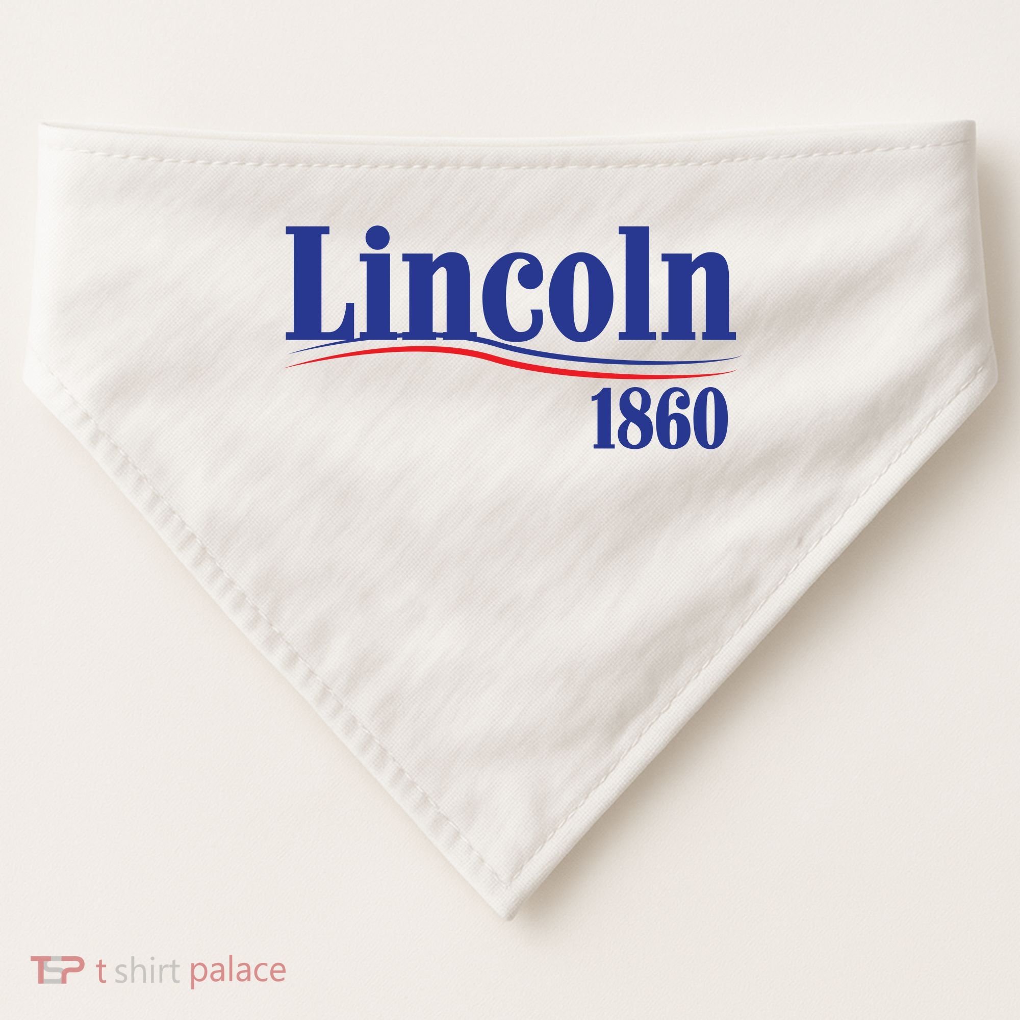 Lincoln 1860 For President USA-Made Doggie Bandana