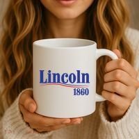 Lincoln 1860 For President Coffee Mug thumb 3