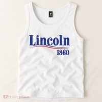 Lincoln 1860 For President Tank Top thumb 2