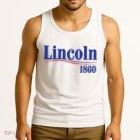 Lincoln 1860 For President Tank Top thumb 3