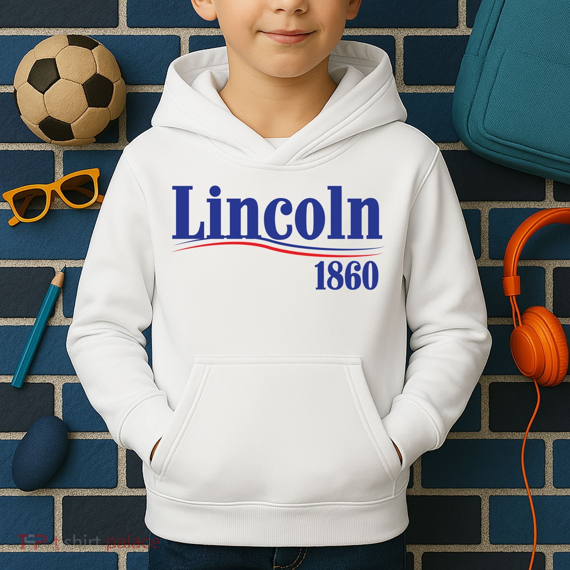 Lincoln 1860 For President Kids Hoodie