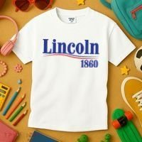Lincoln 1860 For President Kids T-Shirt thumb 3