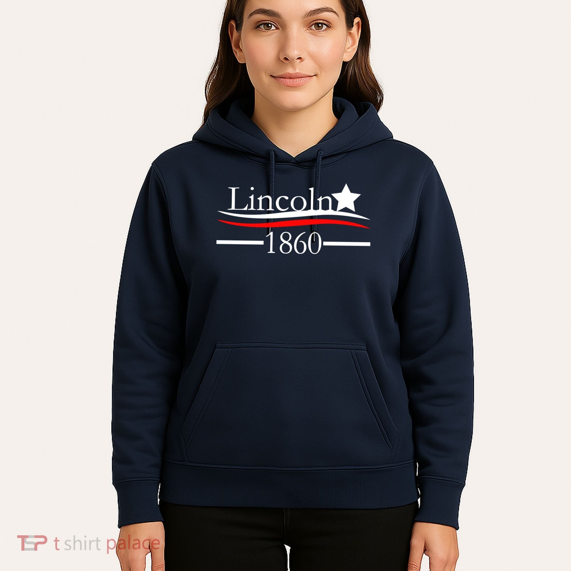 Lincoln 1860 President Logo Hoodie