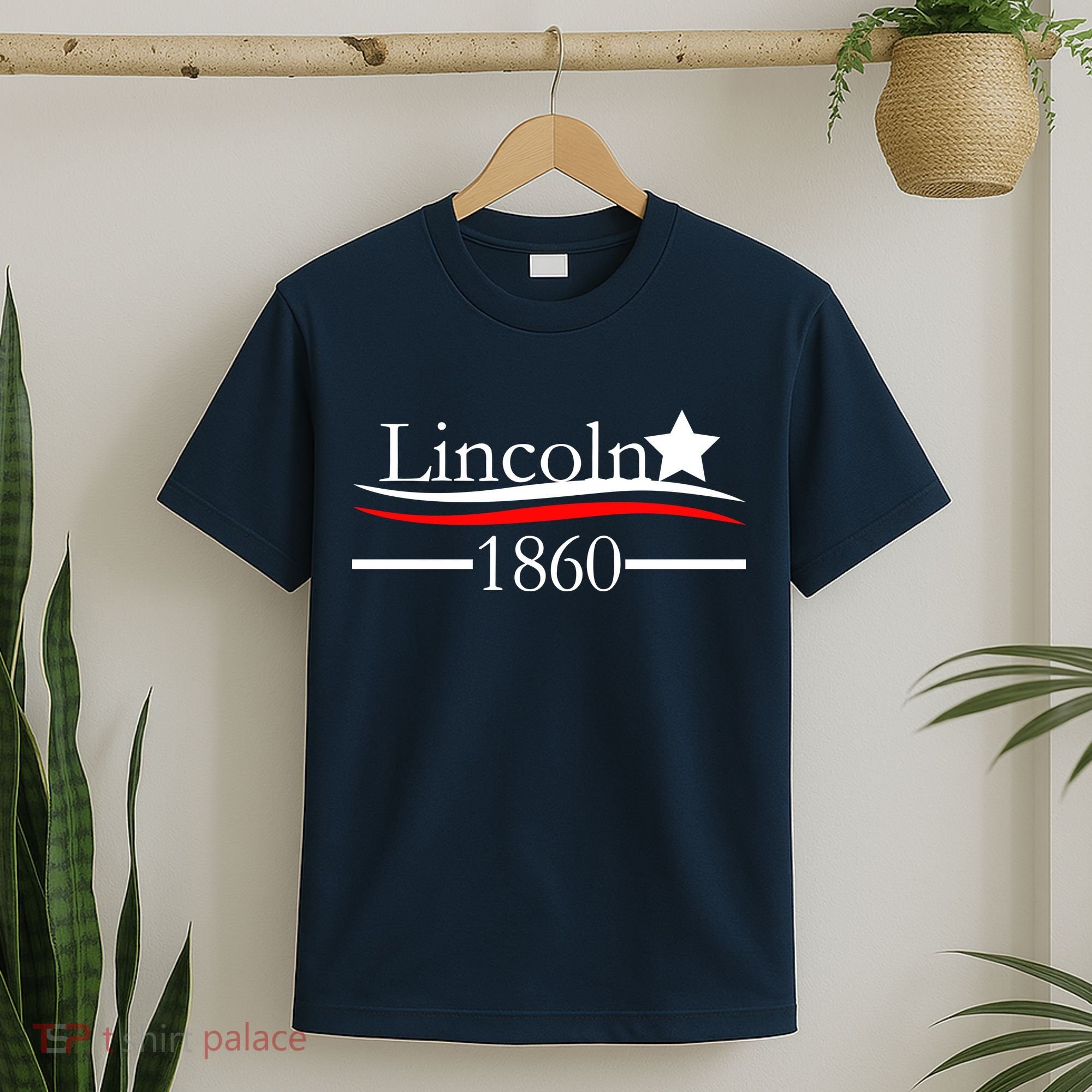Lincoln 1860 President Logo T-Shirt
