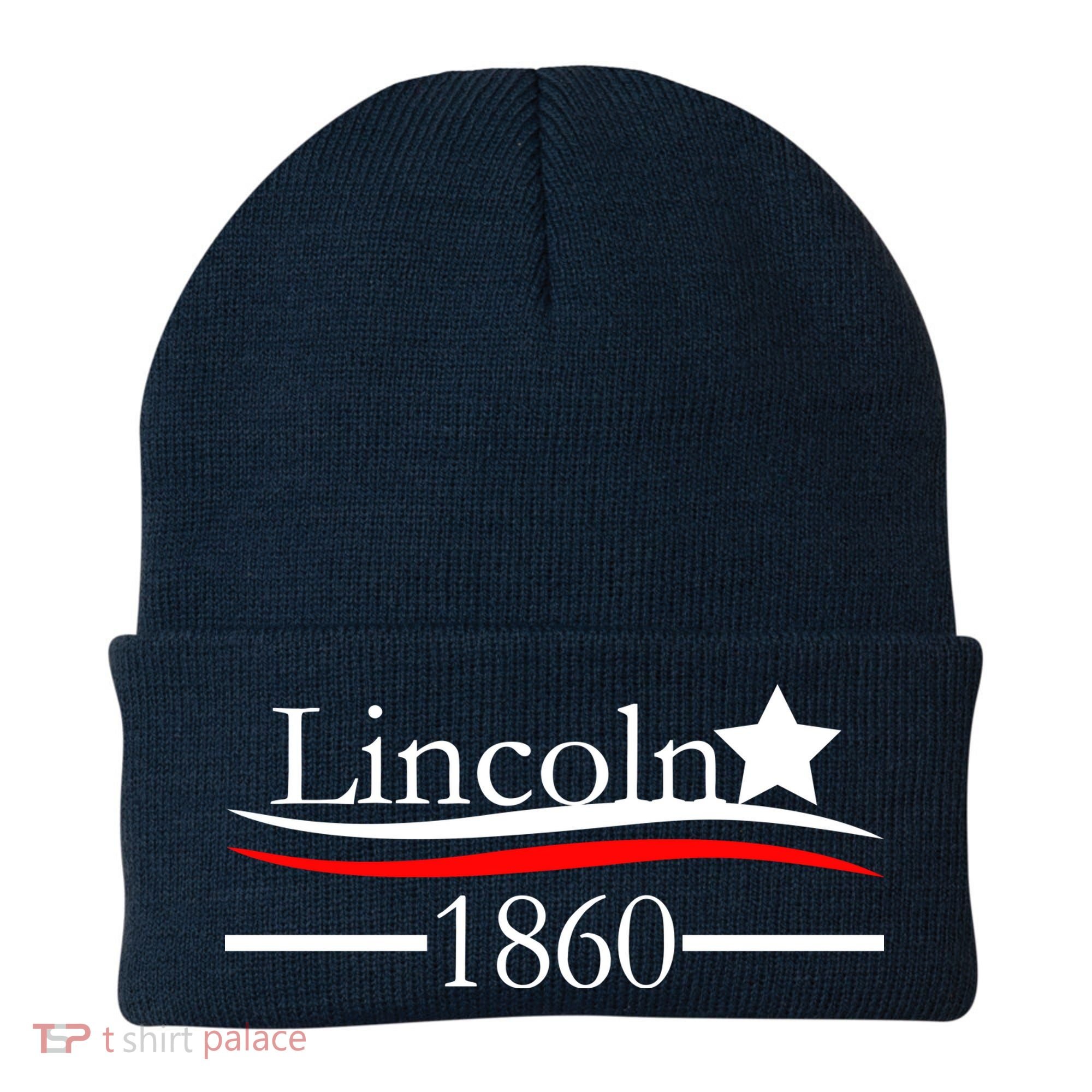 Lincoln 1860 President Logo Beanie