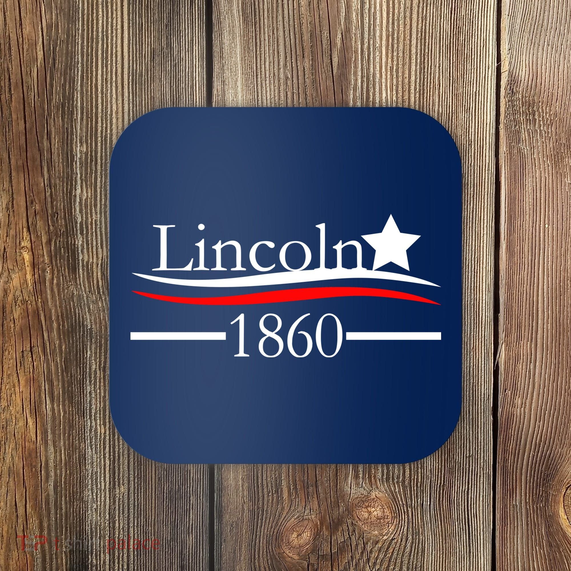 Lincoln 1860 President Logo Coaster