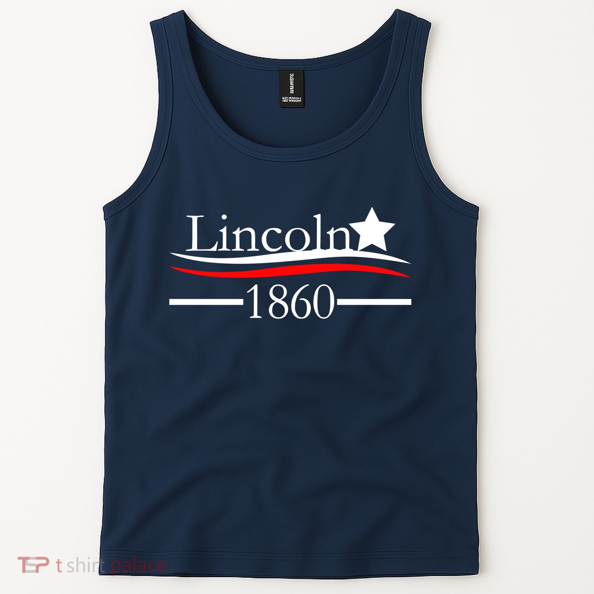 Lincoln 1860 President Logo Tank Top
