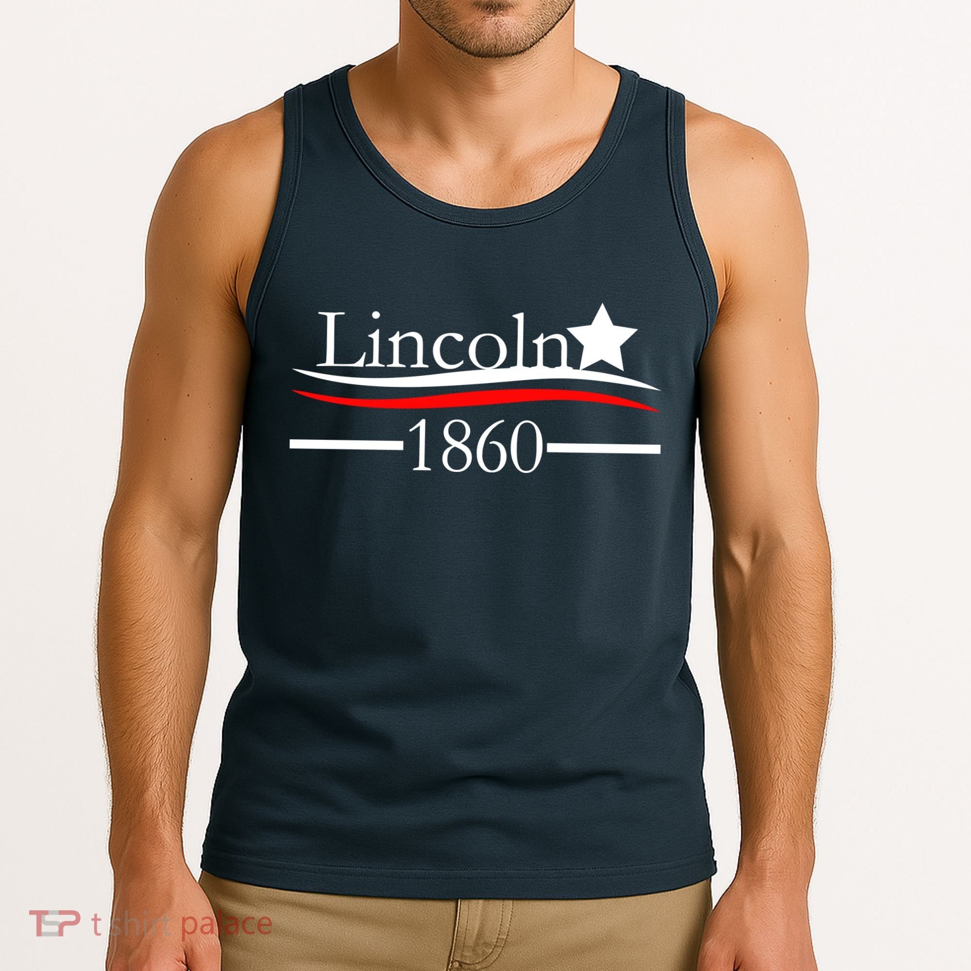 Lincoln 1860 President Logo Tank Top