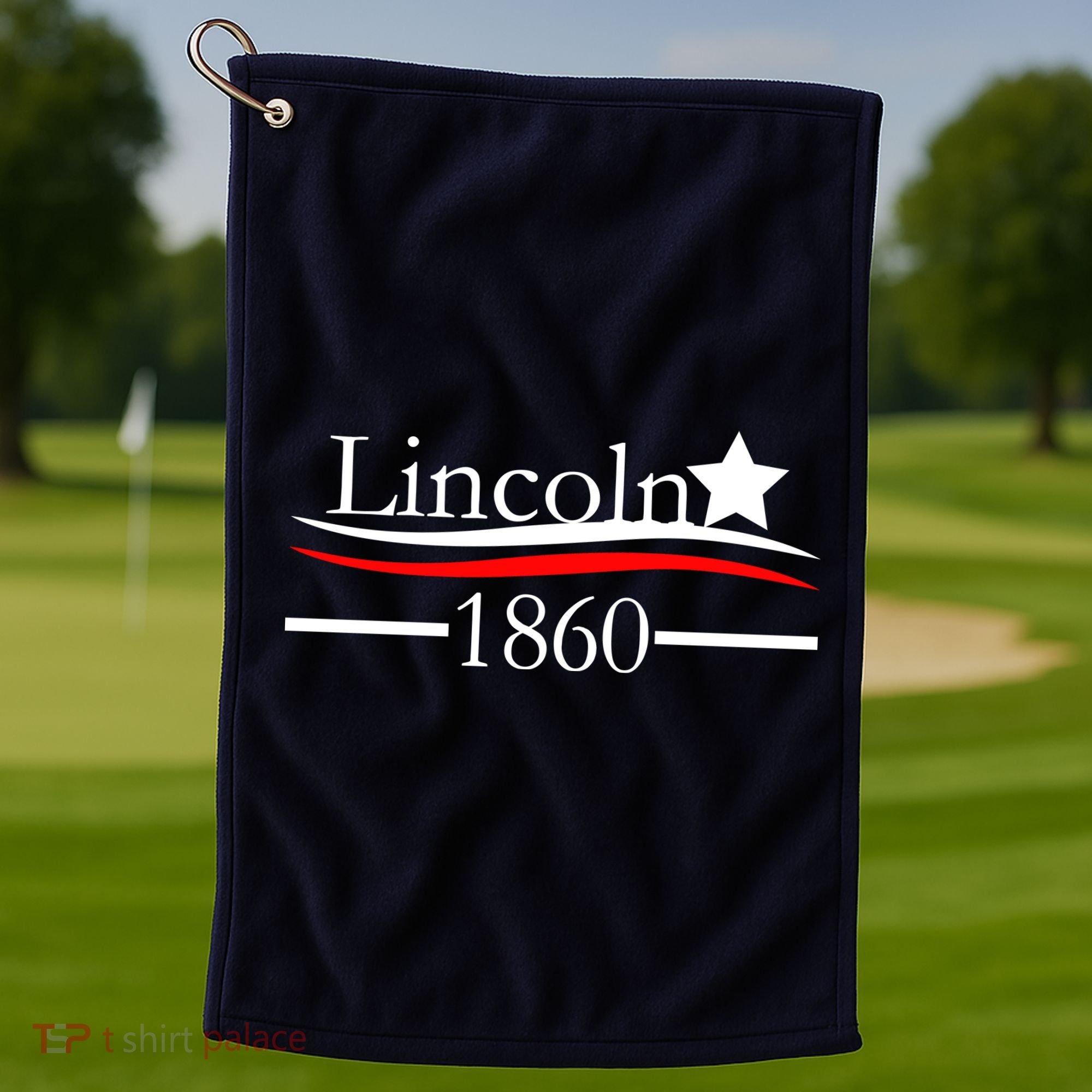 Lincoln 1860 President Logo Golf Towel