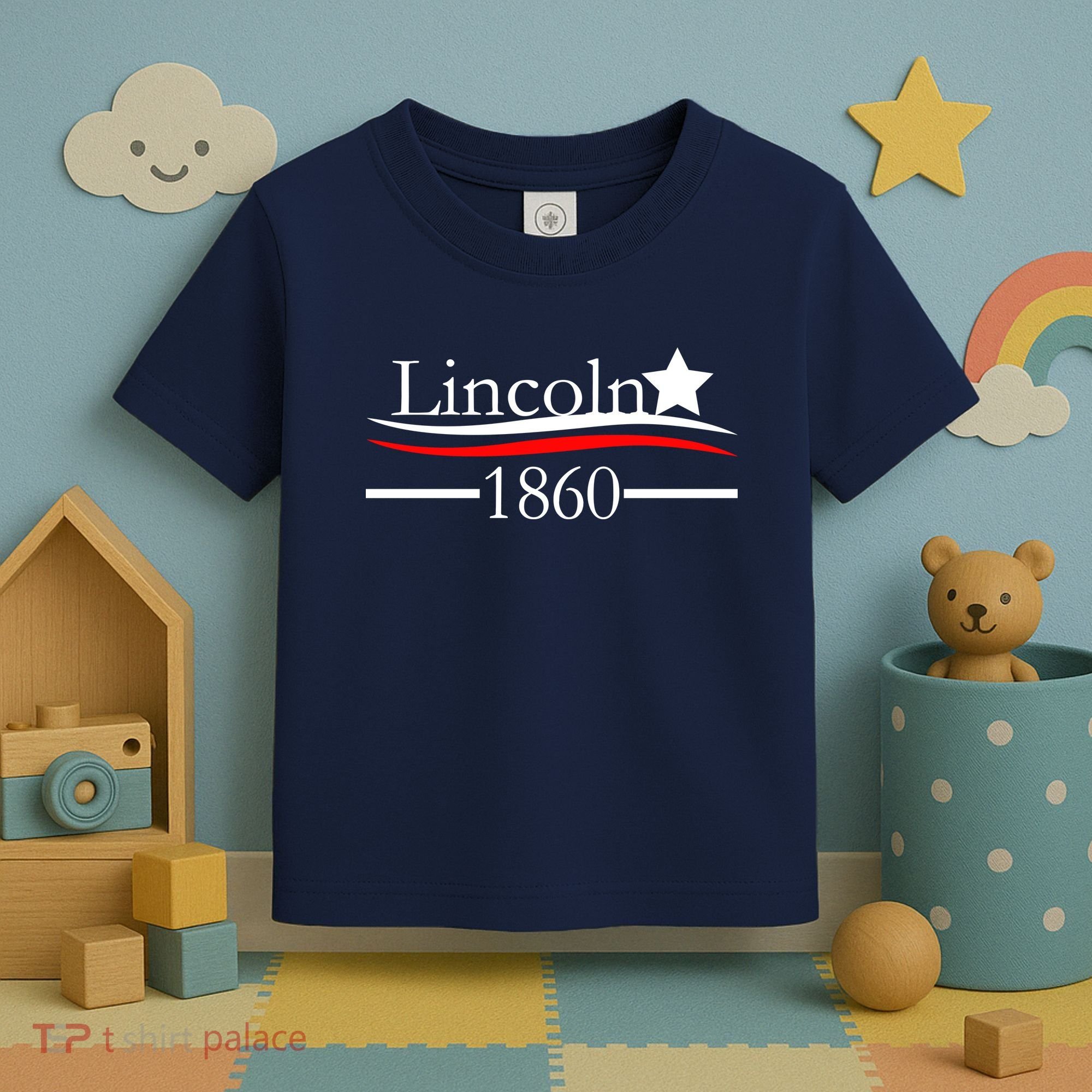 Lincoln 1860 President Logo Toddler T-Shirt