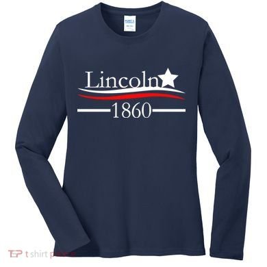 Lincoln 1860 President Logo Women's Long Sleeve Shirt