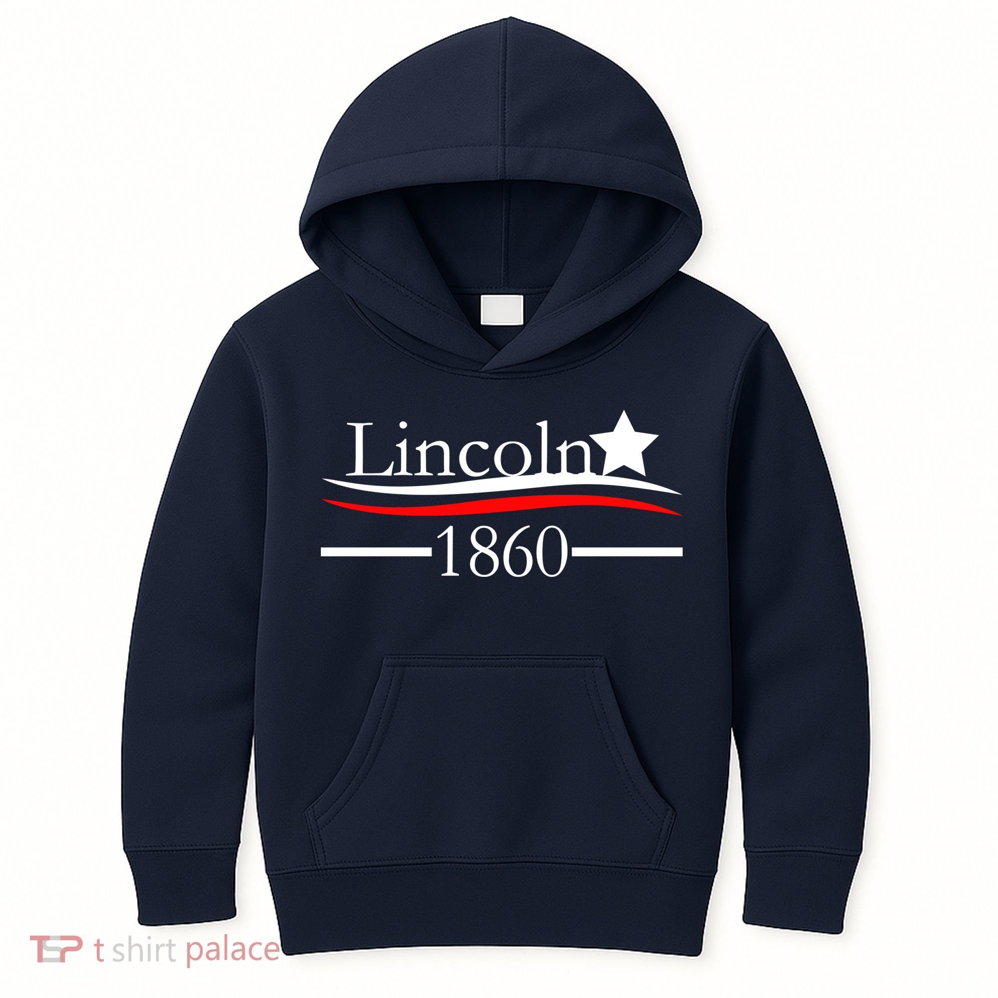 Lincoln 1860 President Logo Kids Hoodie