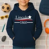 Lincoln 1860 President Logo Kids Hoodie thumb 2