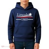 Lincoln 1860 President Logo Kids Hoodie thumb 4