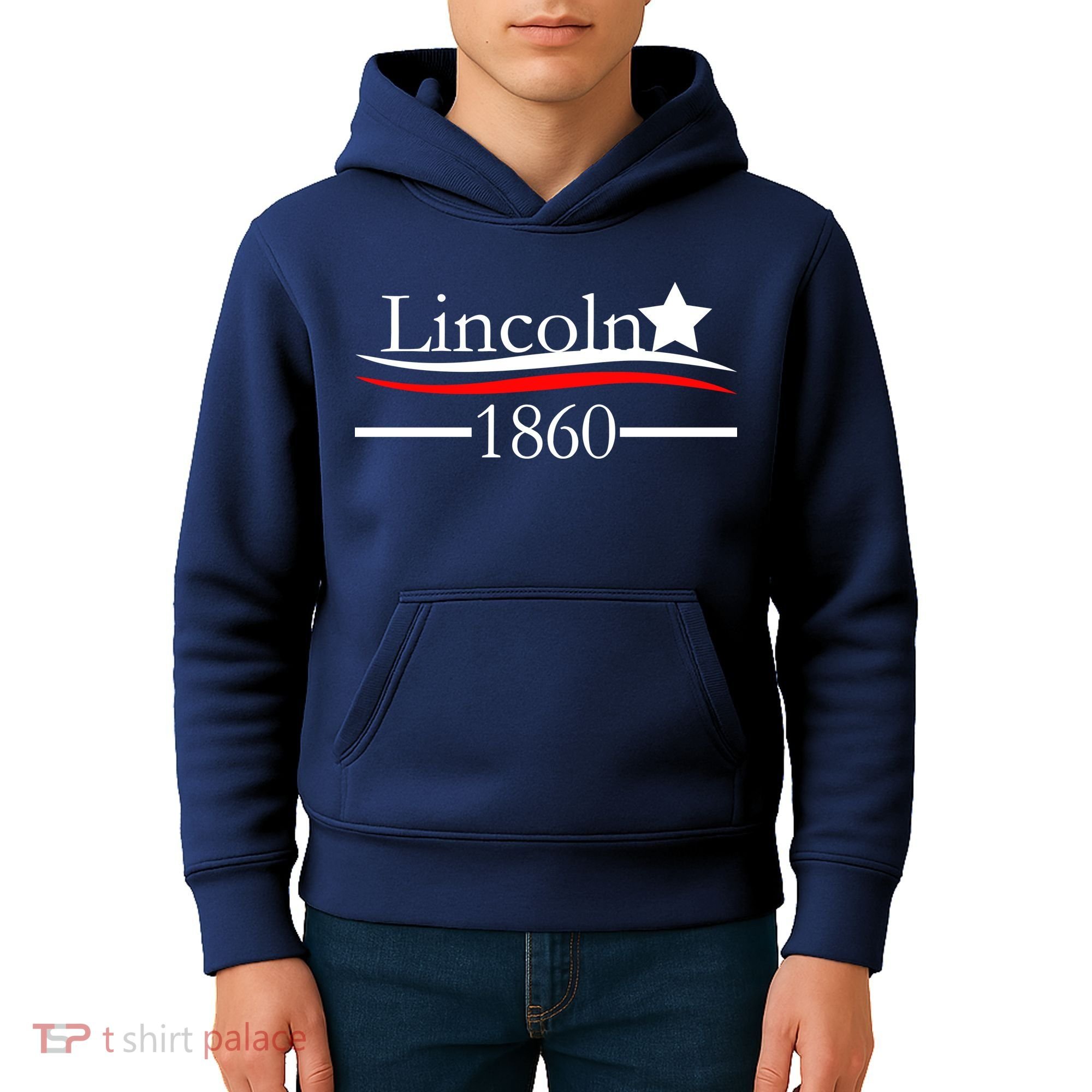 Lincoln 1860 President Logo Kids Hoodie
