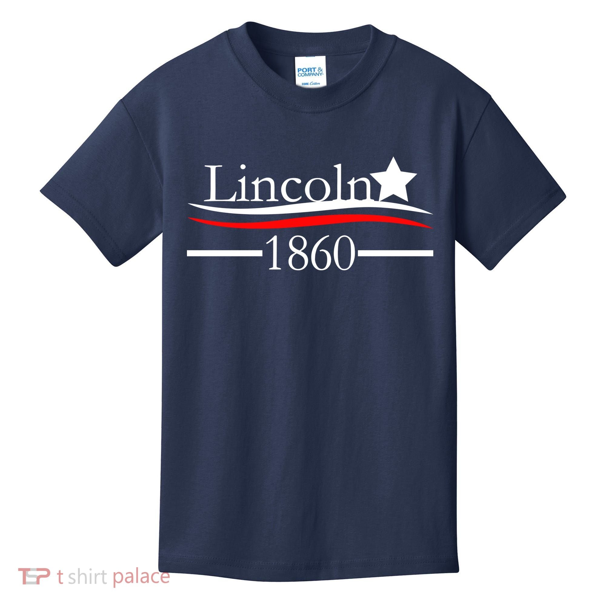 Lincoln 1860 President Logo Kids T-Shirt
