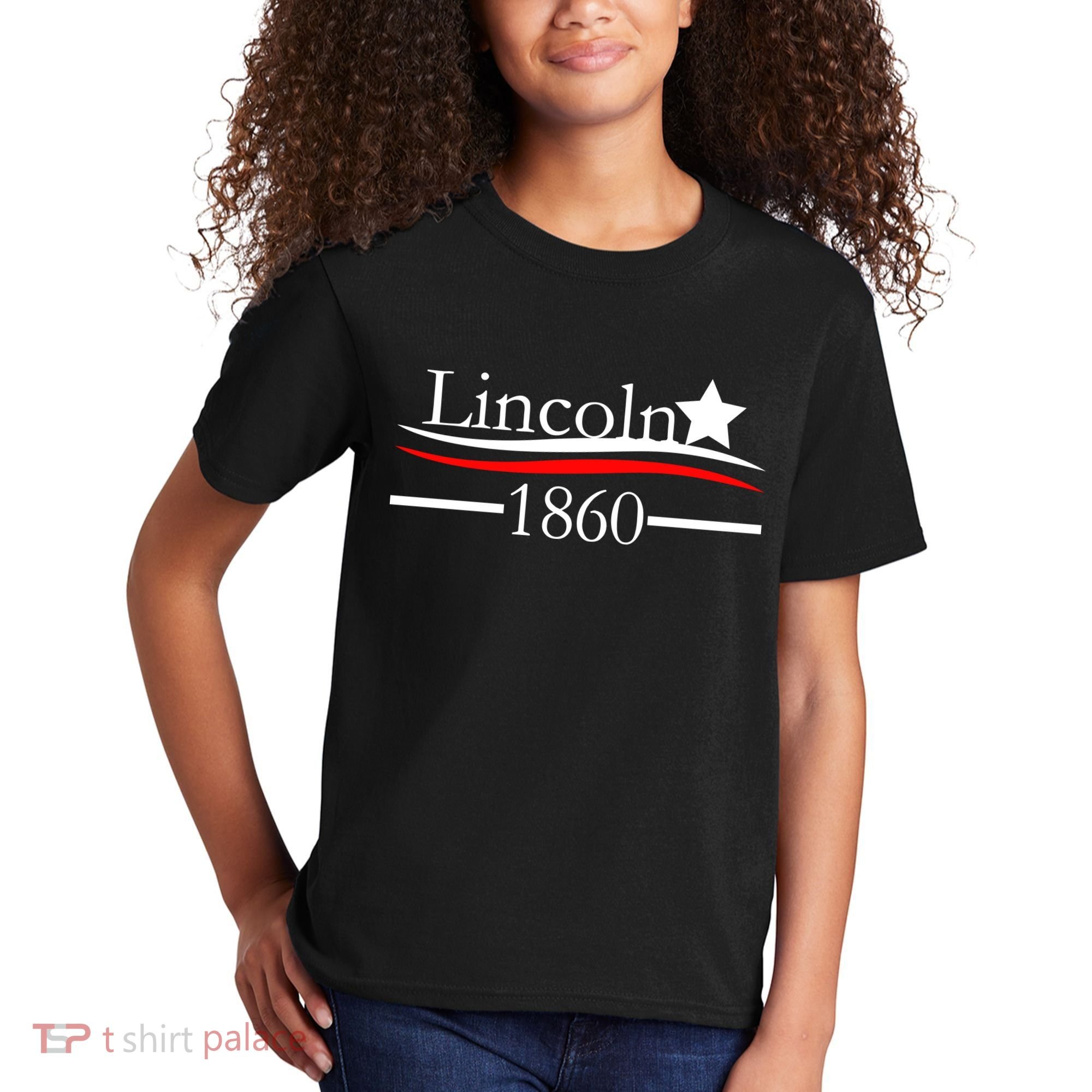 Lincoln 1860 President Logo Kids T-Shirt