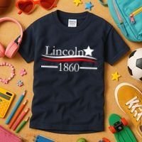 Lincoln 1860 President Logo Kids T-Shirt thumb 3