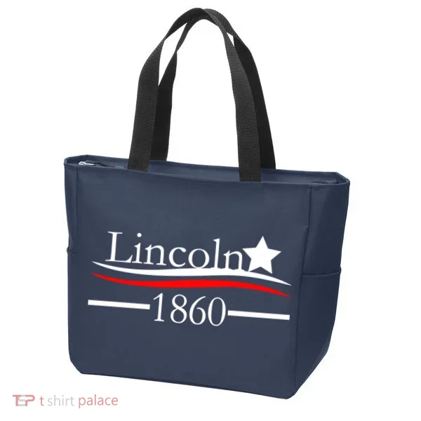 Lincoln 1860 President Logo Tote Bag