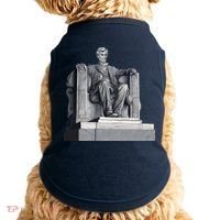 Lincoln Memorial Statue Doggie Tank thumb 0