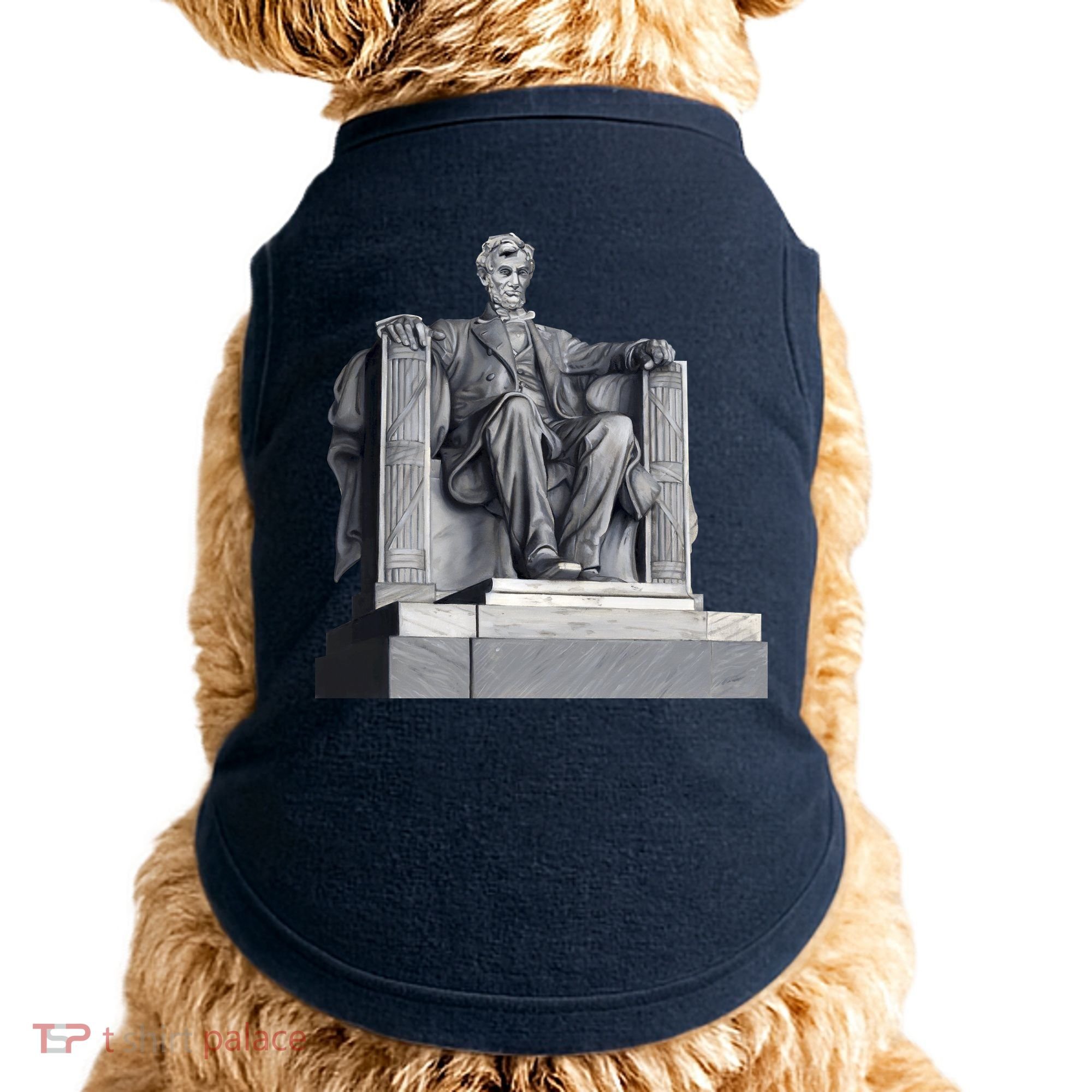 Lincoln Memorial Statue Doggie Tank