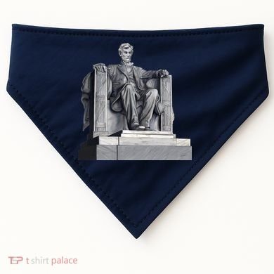 Lincoln Memorial Statue USA-Made Doggie Bandana
