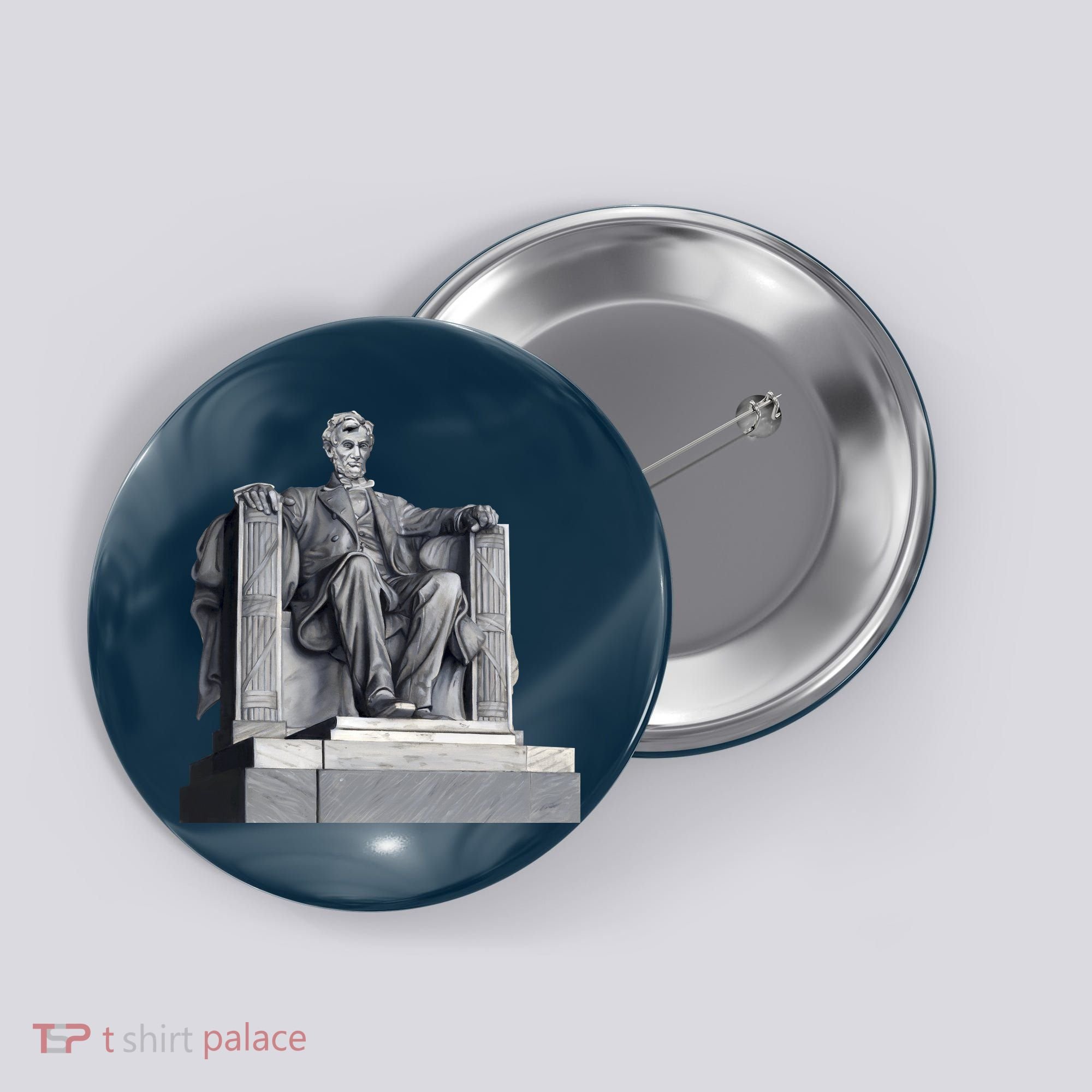 Lincoln Memorial Statue Button