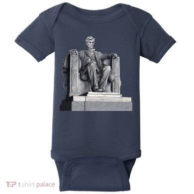 Lincoln Memorial Statue Baby Bodysuit