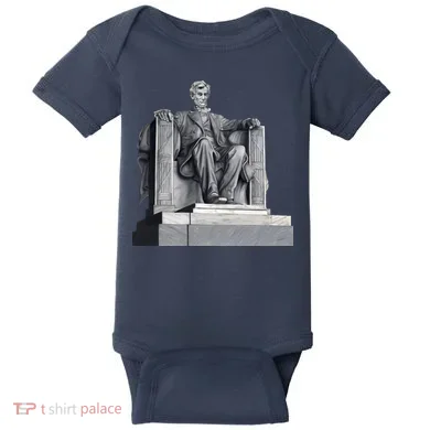 Lincoln Memorial Statue Baby Bodysuit