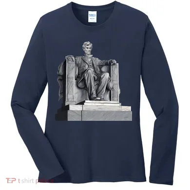 Lincoln Memorial Statue Women's Long Sleeve Shirt