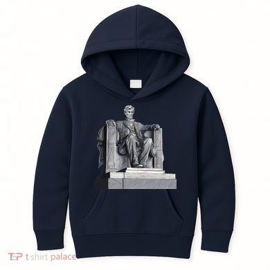 Lincoln Memorial Statue Kids Hoodie