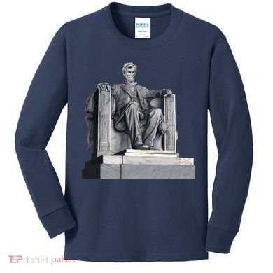 Lincoln Memorial Statue Kids Long Sleeve Shirt