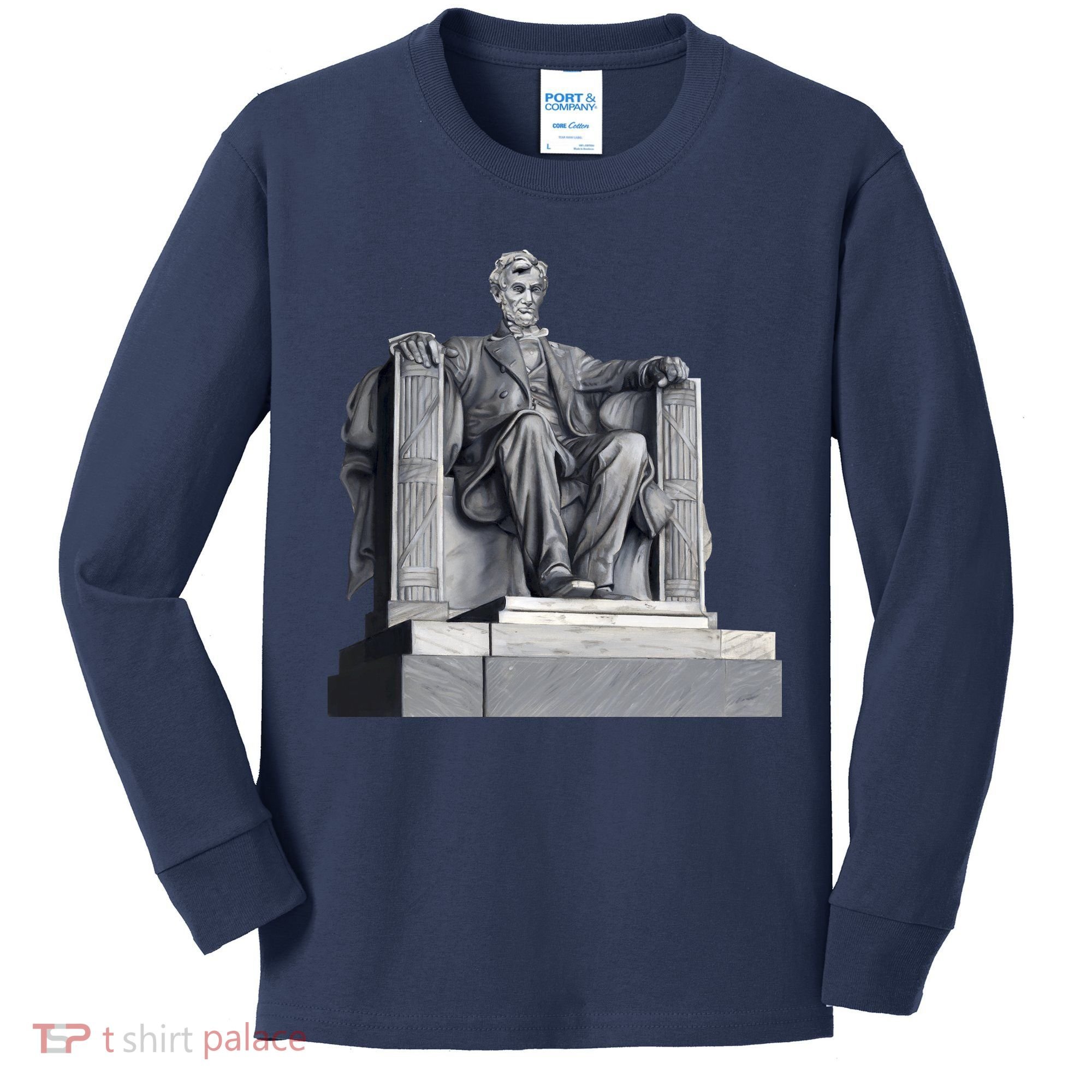 Lincoln Memorial Statue Kids Long Sleeve Shirt